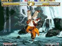 une photo d'Ã©cran de Garou Mark of the Wolves sur SNK Neo Geo